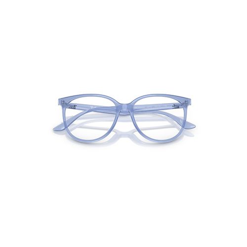 Ray-Ban Rb4378v Optics Eyeglasses Opal Light Blue Frame Clear Lenses Polarized 52-16
