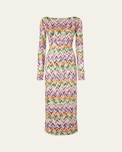 Zig Zag Maxi Beach Dress