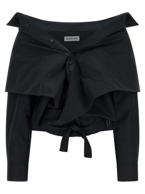 Crop Shirt Off The Shoulder