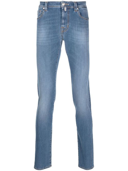 Low-rise slim-fit jeans - Blue