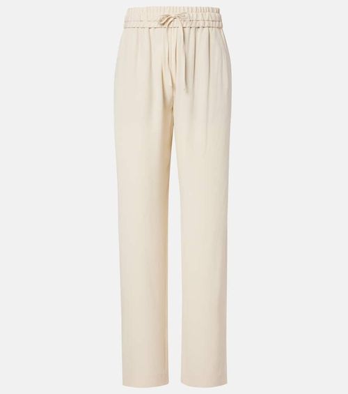 Honie straight-leg crêpe pants
