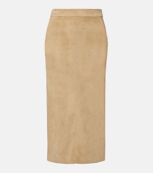 Taylor suede pencil skirt