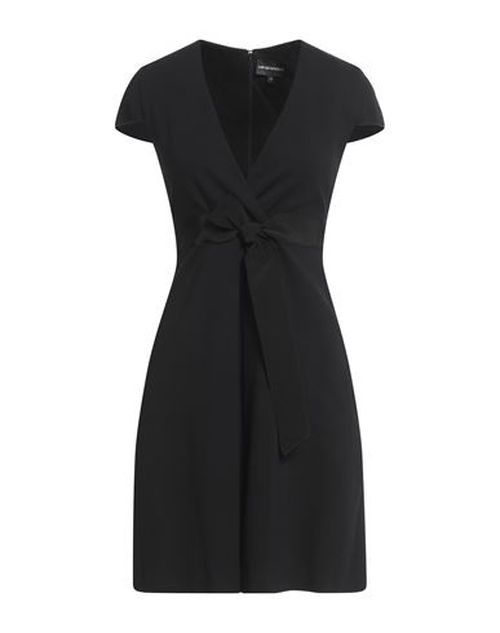 Woman Mini dress Black Size 6 Viscose, Polyamide, Elastane