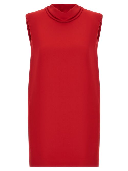 Solid Dress — Red