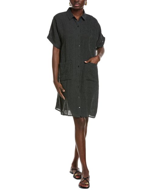 Gingham Linen Shirtdress