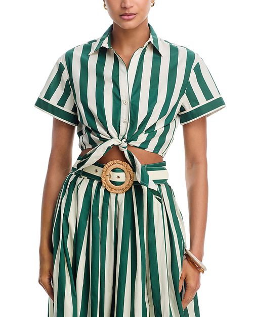 Asbury Tie Front Top