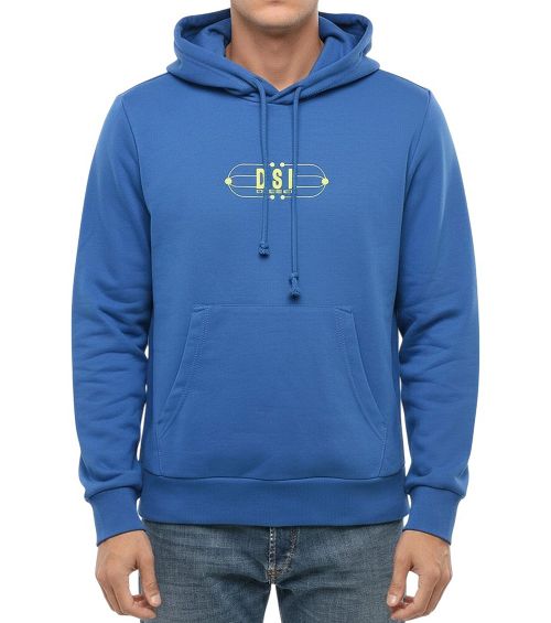 Blue Logo Regular Hoodie