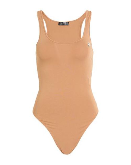 Woman Bodysuit Sand Size L Cotton, Elastane