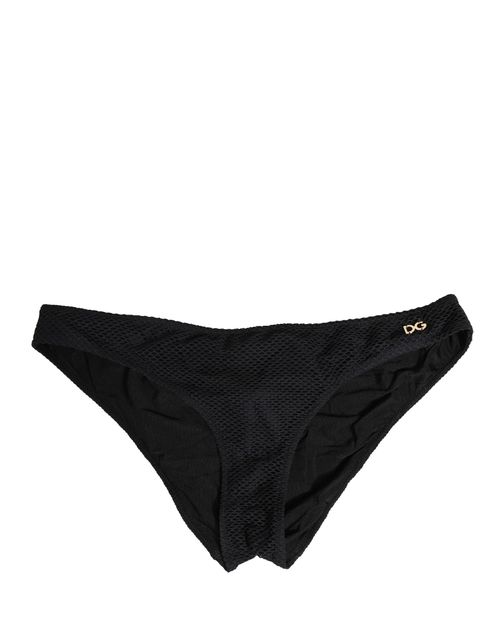 DG Logo Plaque Nylon Brief — Black