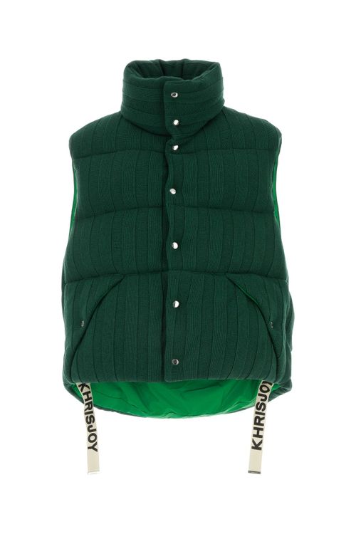 Quilted Cotton Vest — Green