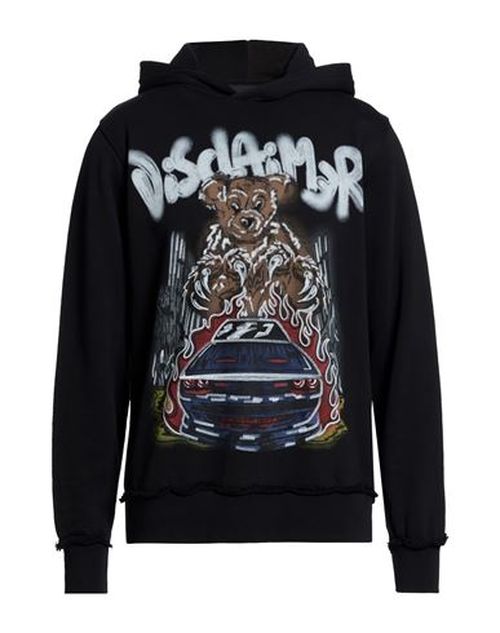 Man Sweatshirt Black Size M Cotton