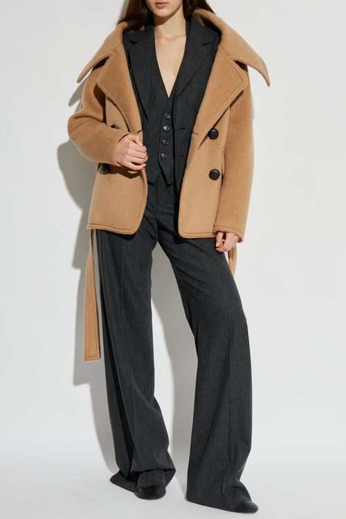 Wool Coat, Women's, Beige