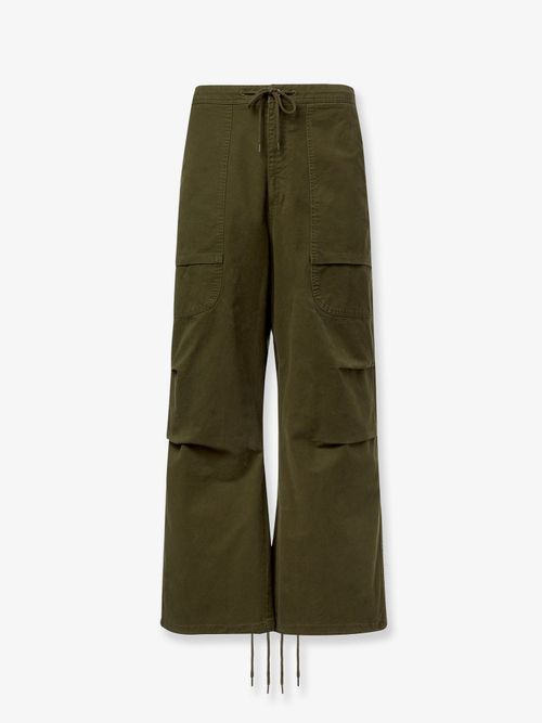 Wide-Leg Cargo Cargo Pants — Green