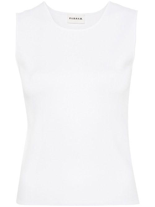 Knitted tank top - White