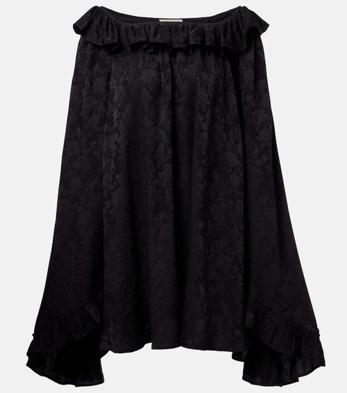 Chloé Ruffled jacquard silk minidress