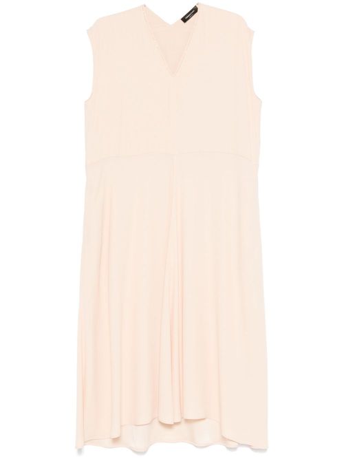 Crepe midi dress - Pink