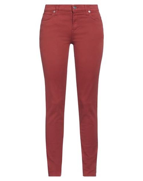 Woman Pants Brick Size 27 Cotton, Elastomultiester, Rubber