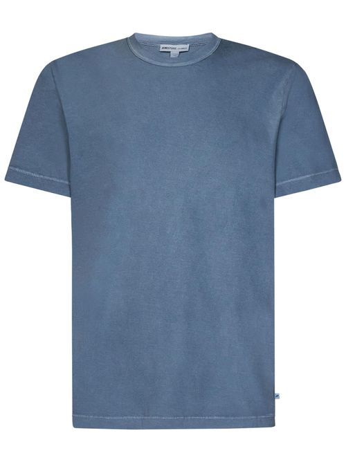 Garment-Dyed Cotton T-Shirt — Blue