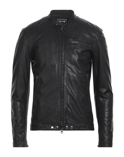 Man Jacket Black Size 38 Soft Leather