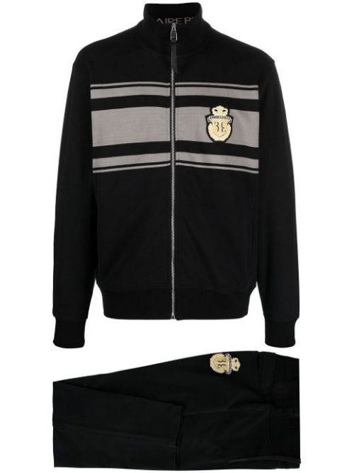 Logo-crest detail tracksuit set