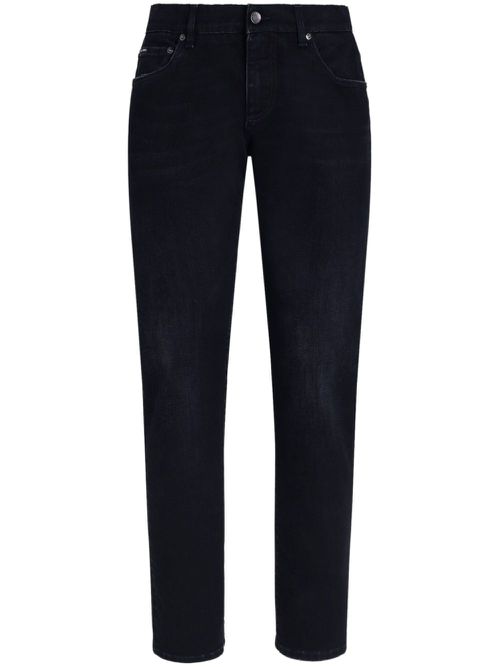 Slim-cut jeans - Black
