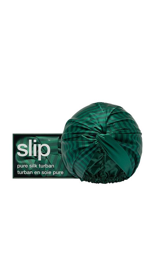 Slip Striped Pure Silk Turban in Club Classic