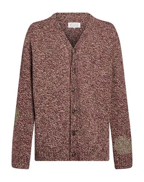 Man Cardigan Garnet Size S Wool, Alpaca wool