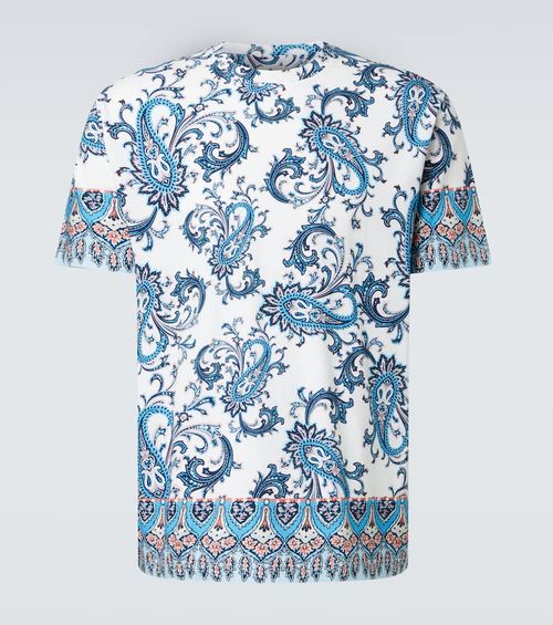Paisley cotton T-shirt