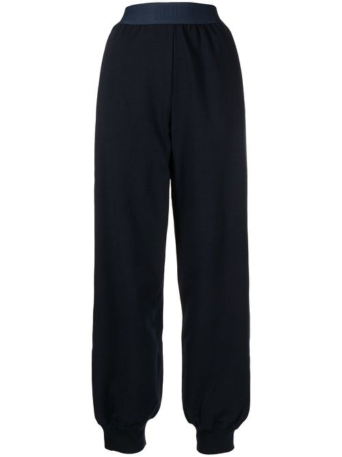 Logo waistband track pants - Blue