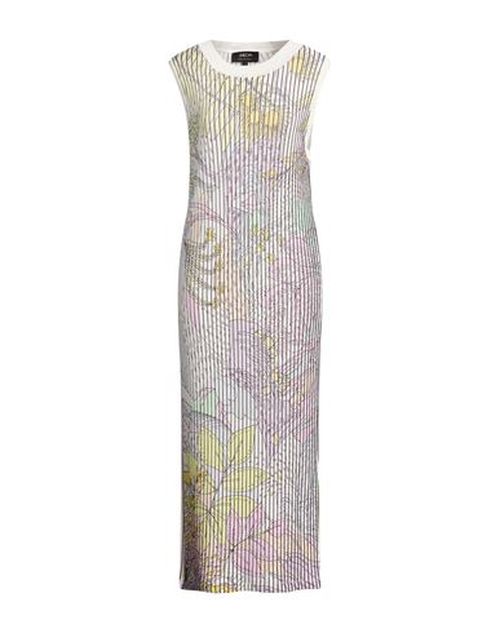 Woman Midi dress White Size 2 Viscose, Polyamide, Polyester, Cotton