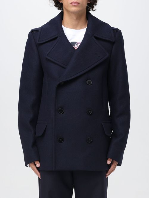 Coat Men color Blue