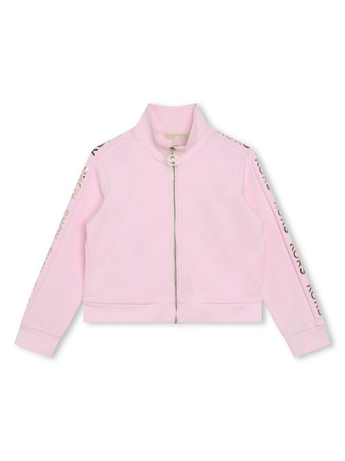 Logo-print cotton sweatshirt - Pink
