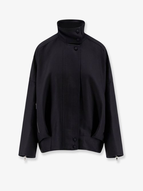 Wool and Silk Jacket — Black