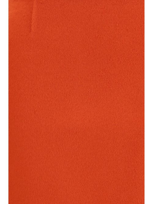 Merino Wool Mini Skirt — Orange