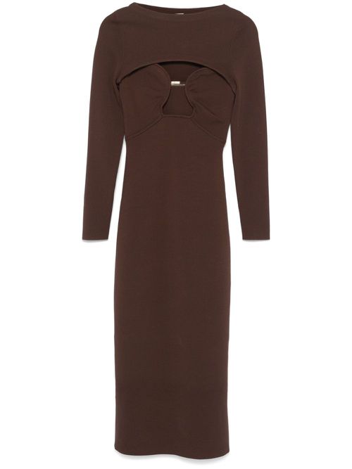 Jenny midi dress - Brown