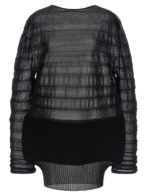Moving Knit Tops Black