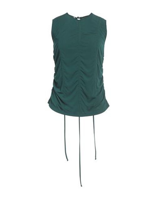 Woman Top Dark green Size 10 Viscose, Elastane