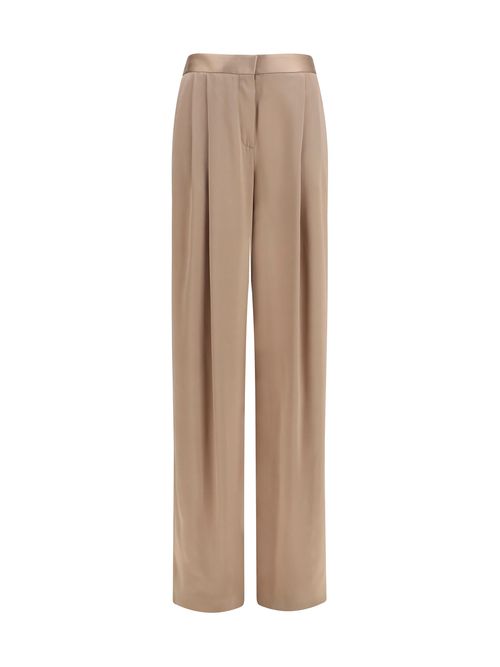Silk Trousers — Beige