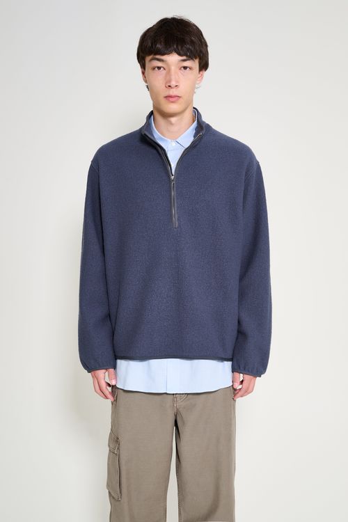 Jeanerica Carlo Half-Zip Sweater Anthracite