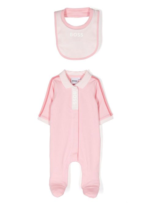 Cotton babygrow set - Pink