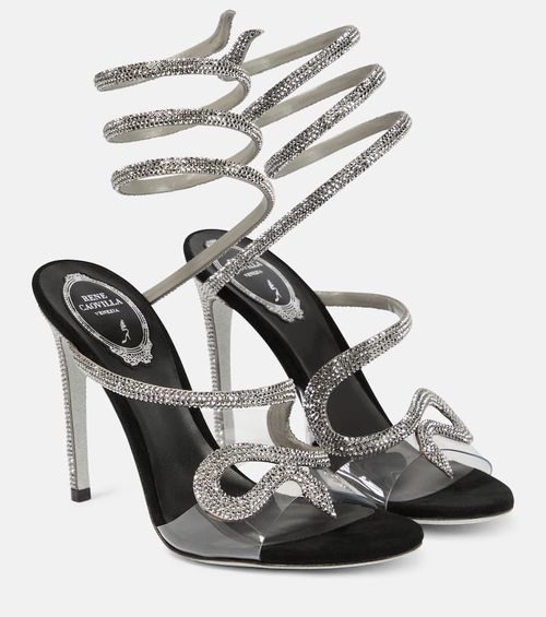 Rene Caovilla Snake embellished sandals 105