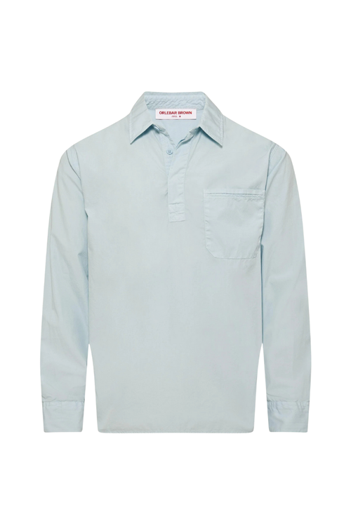 Garment Dye Organic Cotton Shirt — Blue