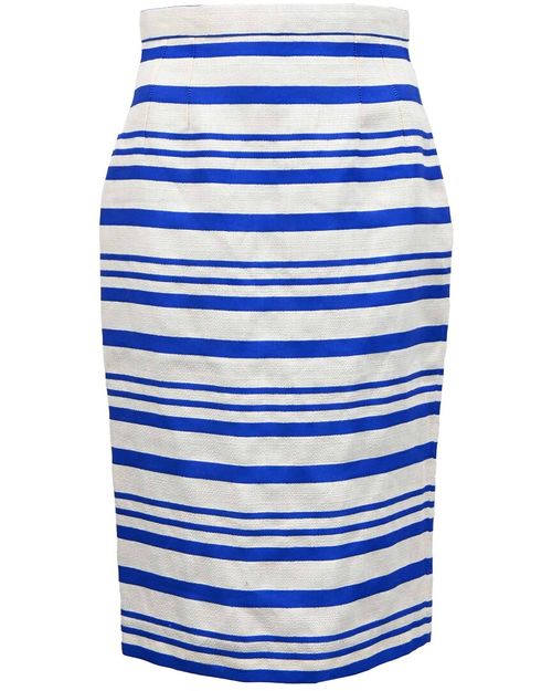 Striped Midi Skirt, Size It, 38 (Authentic Pre-Loved)