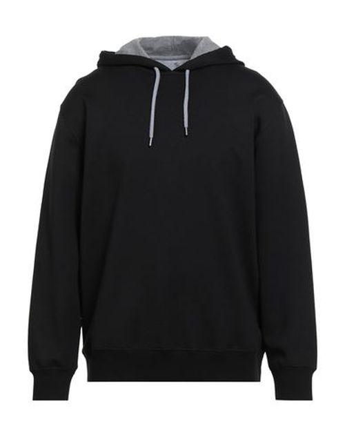 Man Sweatshirt Black Size L Cotton, Polyamide, Cashmere, Silk