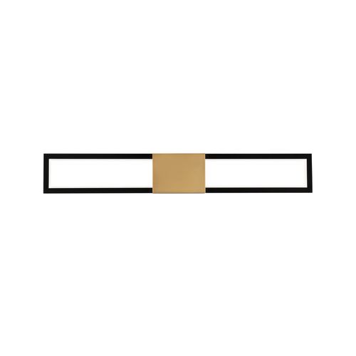 Black Aged Brass LED Bathroom Vanity Light from the Peekaboo Collection