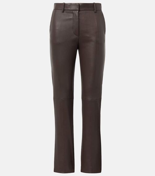 Coleman leather slim pants