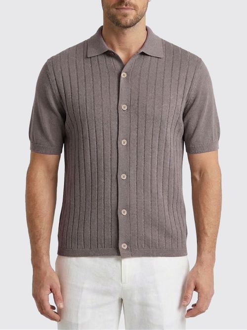 Shirt Men color Brown