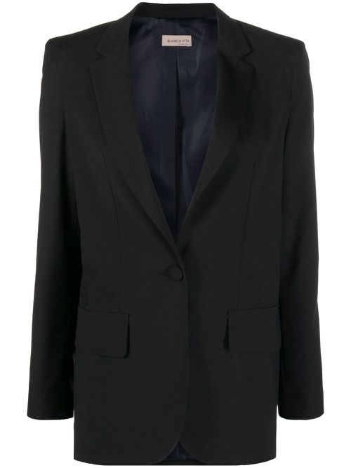 Single-breasted blazer - Black