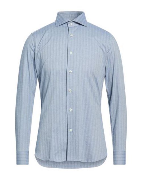 Man Shirt Slate blue Size 15 ½ Cotton, Elastane