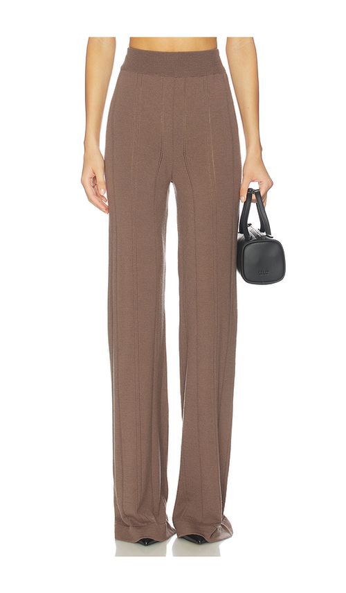 REMAIN Light Knit Pant in Brown. L. Also in XS, S